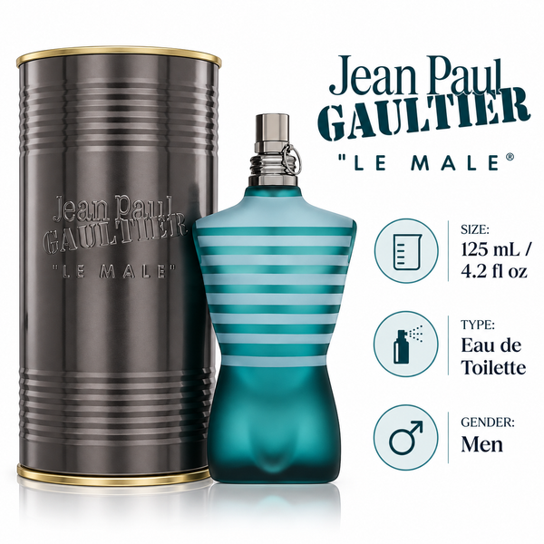 Jean Paul Gaultier Le Male by Jean Paul Gaultier 4.2 Oz Eau De Toilette Spray In Box for Men