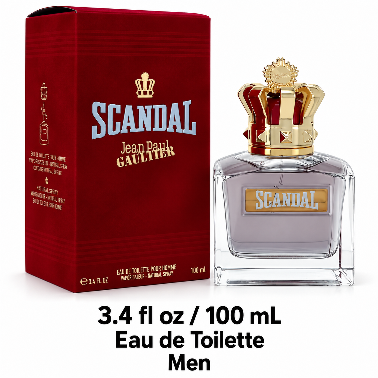 Scandal by Jean Paul Gaultier 3.4 Oz Eau De Toilette Spray In Box for Men