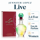 Live by Jennifer Lopez 3.4 Oz Eau De Parfum Spray for Women