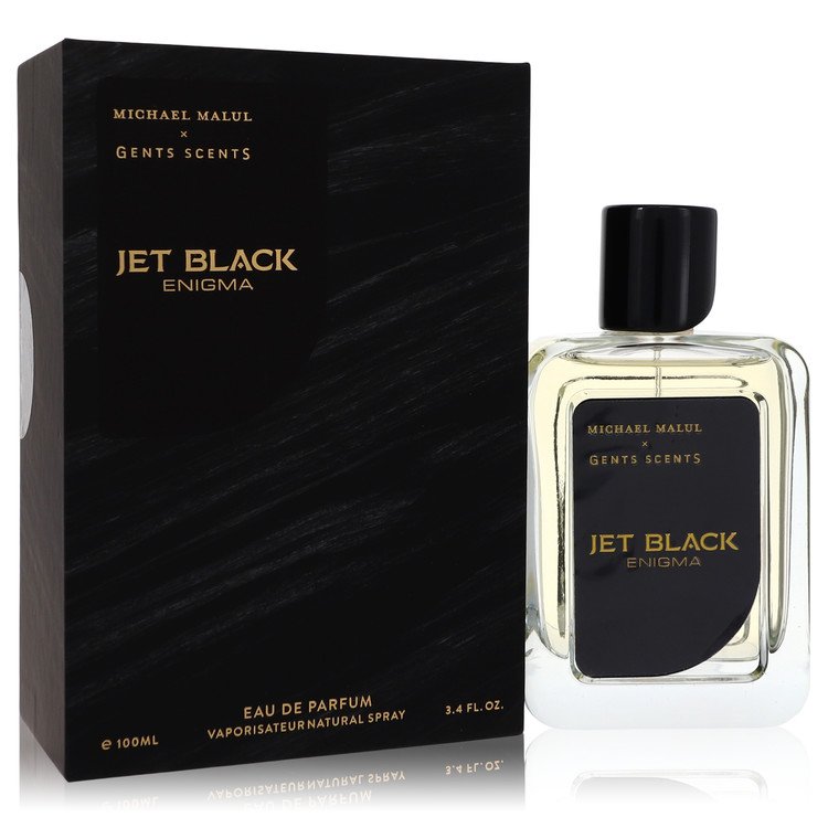 Jet Black Enigma by Michael Malul 3.4 Oz Eau De Parfum Spray for Men