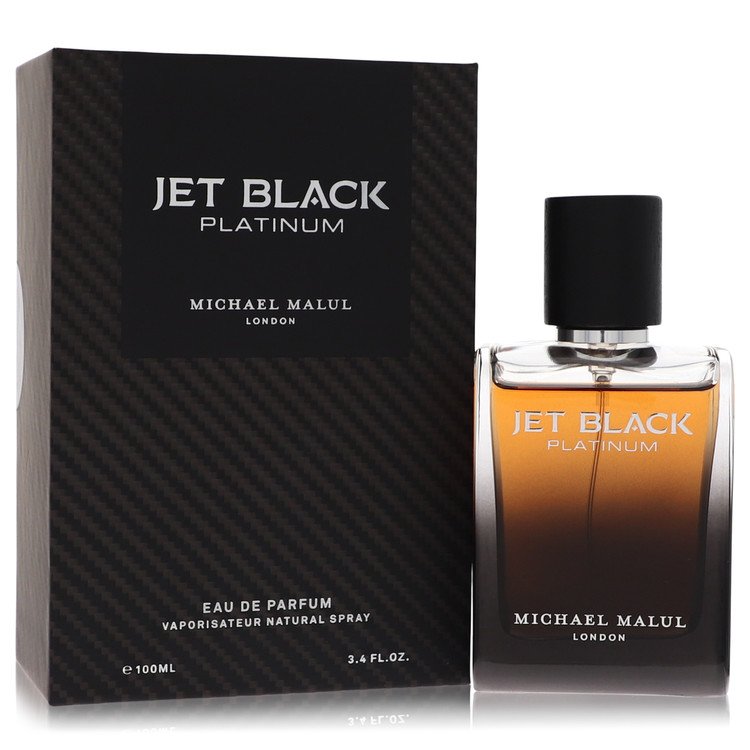 Jet Black Platinum by Michael Malul 3.4 Oz Eau De Parfum Spray for Men