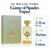 Game Of Spade Topaz by Jo Milano 3.4 Oz Parfum Spray for Men
