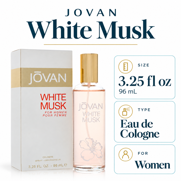 Jovan White Musk by Coty 3.25 Oz Cologne Spray In Box for Women
