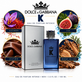 K Intense Silver Box by Dolce & Gabbana 3.4 Oz Eau De Parfum Spray for Men