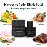 Black Bold Men by Kenneth Cole 3.4 Oz Eau De Parfum Spray for Men
