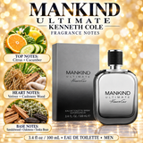 Mankind Ultimate by Kenneth Cole 3.4 Oz Eau De Toilette Spray for Men