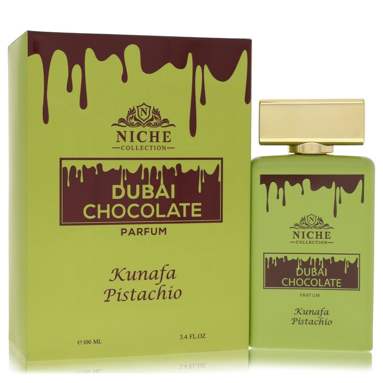 Khalis Niche Dubai Chocolate Kunafa Pistachio by Khalis 3.4 Oz Parfum Spray for Men