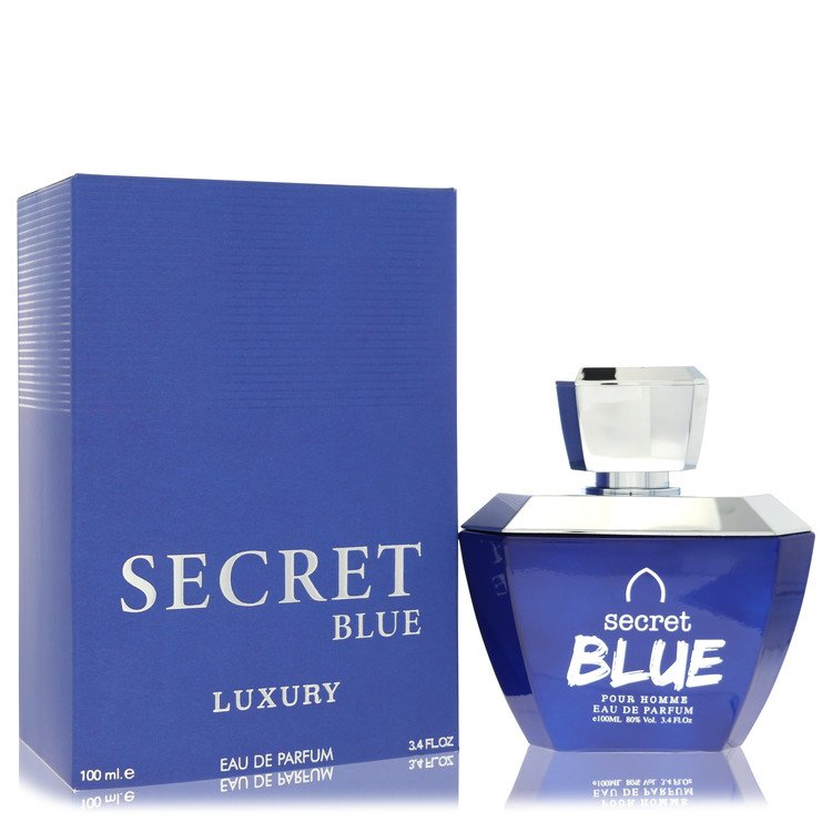 Khalis Secret Blue Luxury Collection by Khalis 3.4 Oz Eau De Parfum Spray for Men