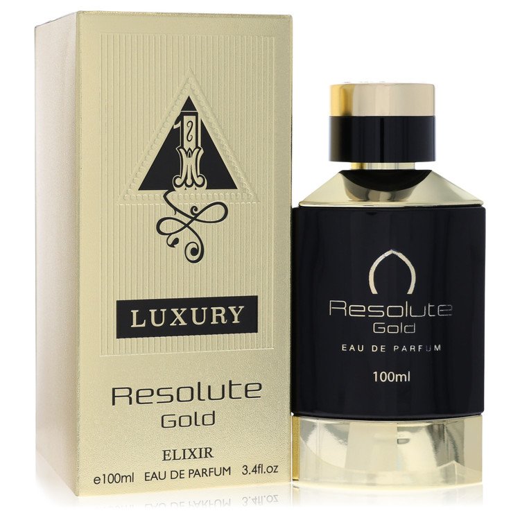 Khalis Resolute Gold Elixir Luxury Collection by Khalis 3.4 Oz Eau De Parfum Spray for Men