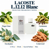 L.12.12 Blanc by Lacoste 1.7 Oz Eau De Parfum for Men