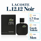 Lacoste Eau De Lacoste L.12.12 Noir by Lacoste 1.7 Oz Eau De Toilette Spray In Box for Men