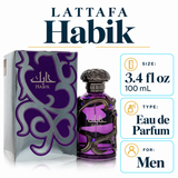 Habik by Lattafa 3.4 Oz Eau De Parfum Spray In Box for Men