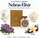 Pride Nebras Elixir by Lattafa 3.4 Oz Eau De Parfum for Men