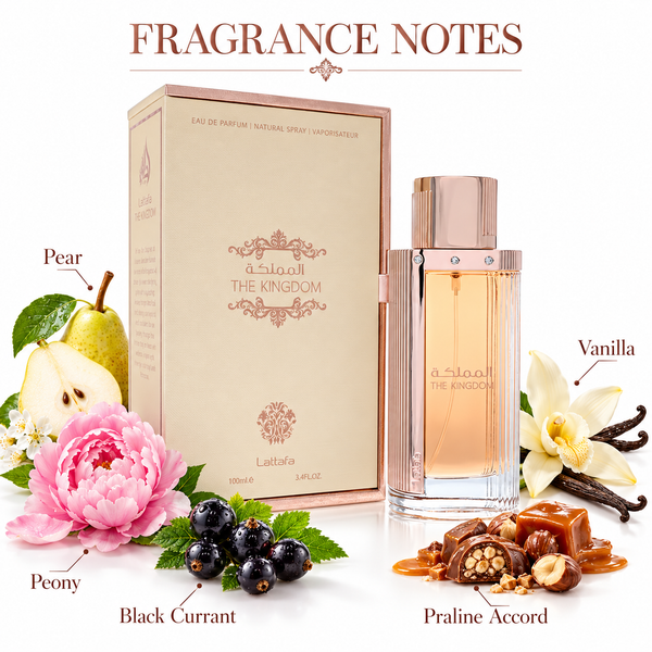The Kingdom by Lattafa 3.4 Oz Eau De Parfum for Women