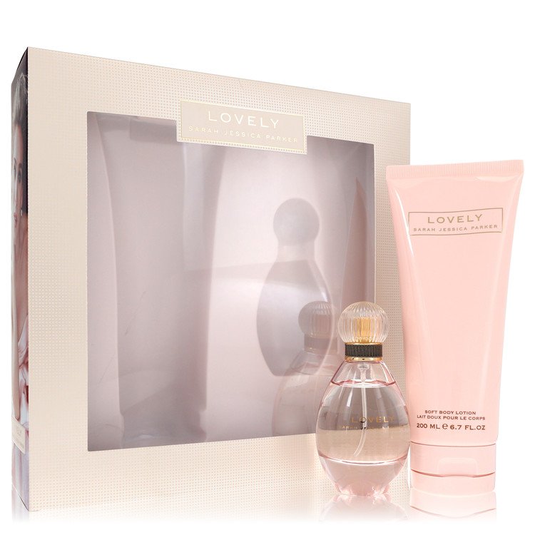 Lovely by Sarah Jessica Parker 1.7 Oz Gift Set - Eau De Parfum Spray + 6.7 Oz Body Lotion for Women