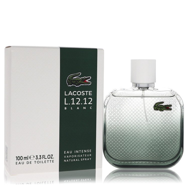 Lacoste Eau De Lacoste L.12.12 Blanc Intense By Lacoste Cologne 3.3 Oz Eau De Toilette Intense Spray For Men - Box