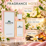 Lacoste Original by Lacoste 3.3 Oz Eau De Parfum Spray In Box for Women