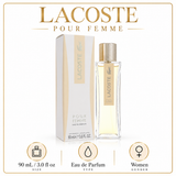 Lacoste Pour Femme by Lacoste 3 Oz Eau De Parfum Spray In Box for Women