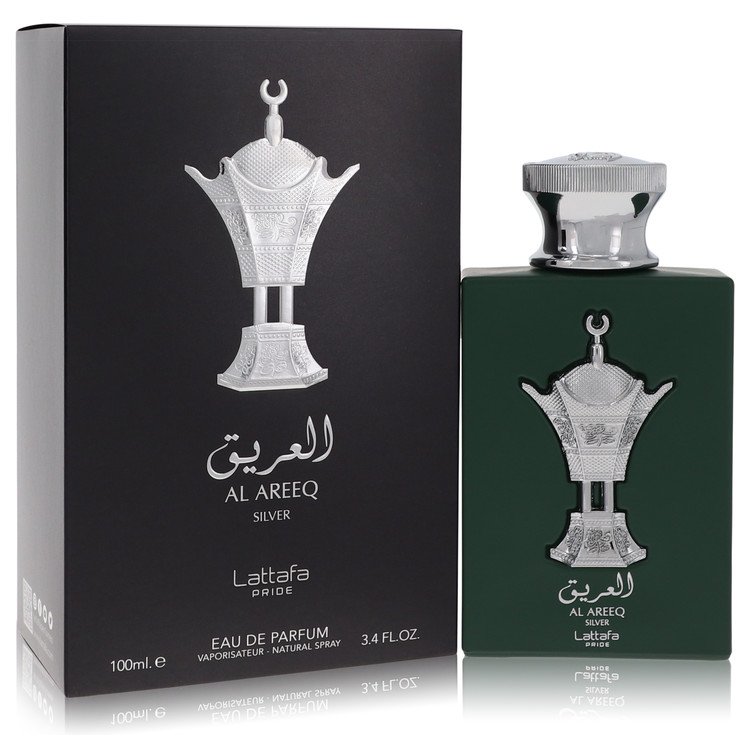 Al Areeq Silver By Lattafa Cologne 3.4 Oz Eau De Parfum Spray For Men - Box