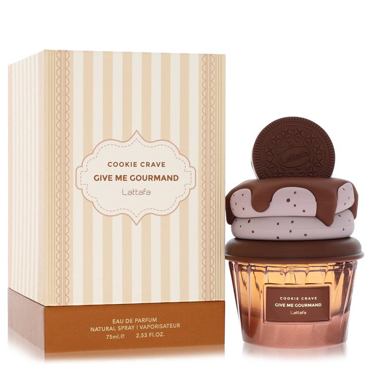 Give Me Gourmand Cookie Crave by Lattafa 2.53 Oz Eau De Parfum Spray In Box for Men
