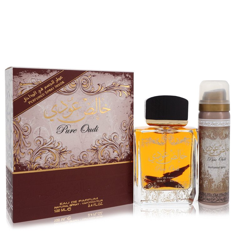 Lattafa Pure Oudi by Lattafa 3.4 Oz Eau De Parfum Spray Plus 1.7 Oz Deodorant for Women