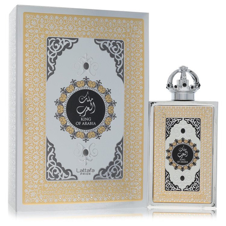 Lattafa Pride King Of Arabia by Lattafa by Lattafa 3.4 Oz Oz Eau De Parfum Spray 3.4 Oz for Men