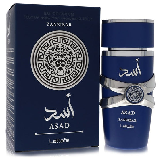 Asad Zanzibar by Lattafa 3.4 Oz Eau De Parfum Spray In Box for Men
