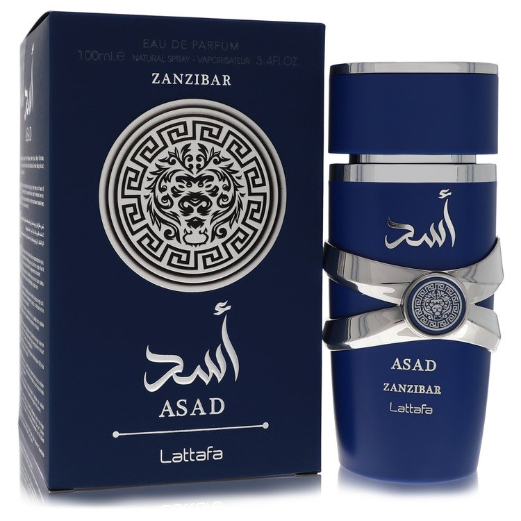 Asad Zanzibar By Lattafa Cologne 3.4 Oz Eau De Parfum Spray For Men - Box