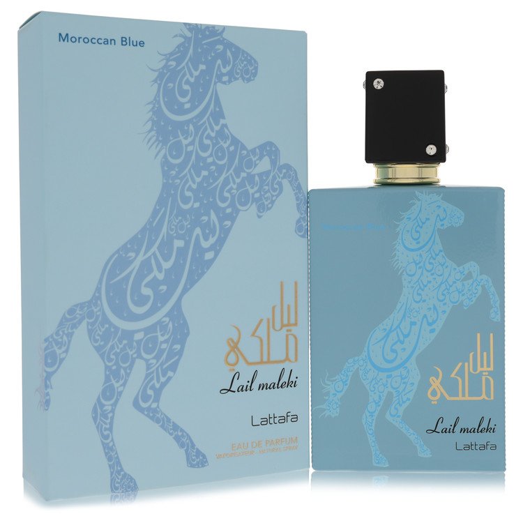 Lattafa Lail Maleki Morrocan Blue by Lattafa 3.4 Oz Eau De Parfum Spray (unisex) for Men