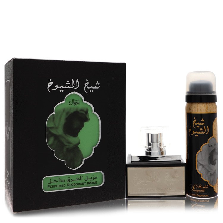 Lattfa Sheikh Al Shuyukh by Lattafa 1.7 Oz Eau De Parfum Spray With Deodorant Spray for Men
