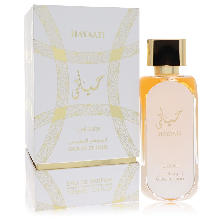 Lattafa Hayaati Gold Elixir by Lattafa 3.4 Oz Eau De Parfum Spray (unisex) for Women
