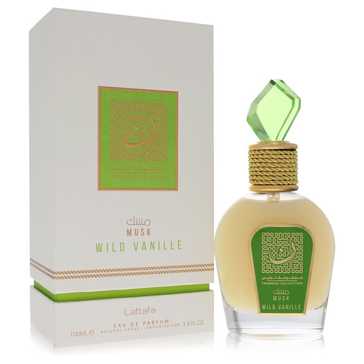 Musk Wild Vanille Thameen Collection By Lattafa Perfume 3.4 Oz Eau De Parfum Spray For Women - Box