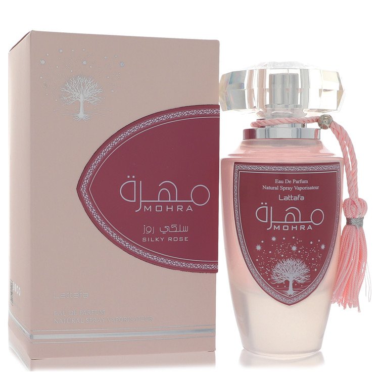 Lattafa Mohra Silky Rose by Lattafa 3.4 Oz Eau De Parfum Spray for Women