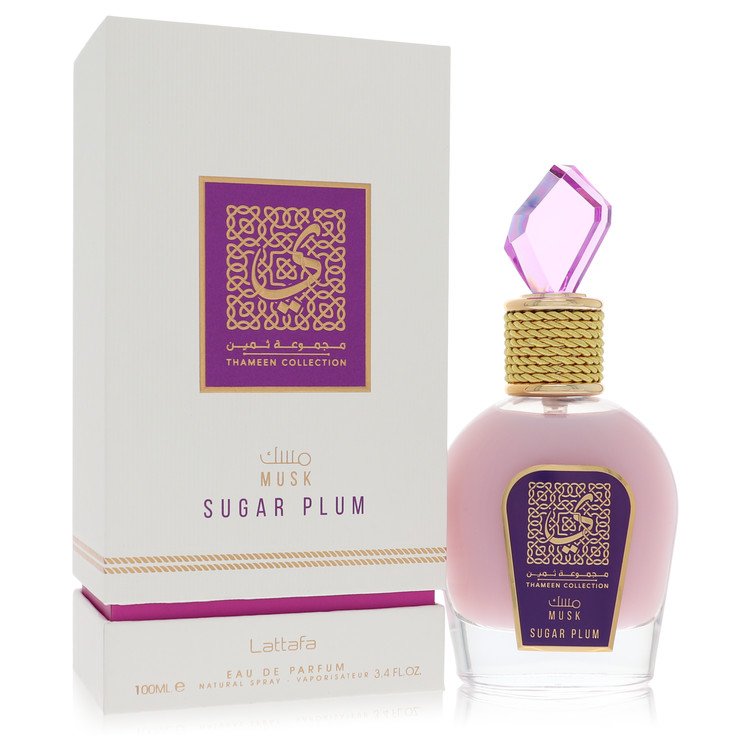Musk Sugar Plum Thameen Collection By Lattafa for Women - 3.4 Oz Eau De Parfum Spray