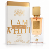 I Am White Poudree by Lattafa 2.7 Oz Eau De Parfum Spray for Unisex