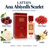 Ana Abiyedh Scarlet by Lattafa 2.04 Oz Eau De Parfum Spray In Box for Men
