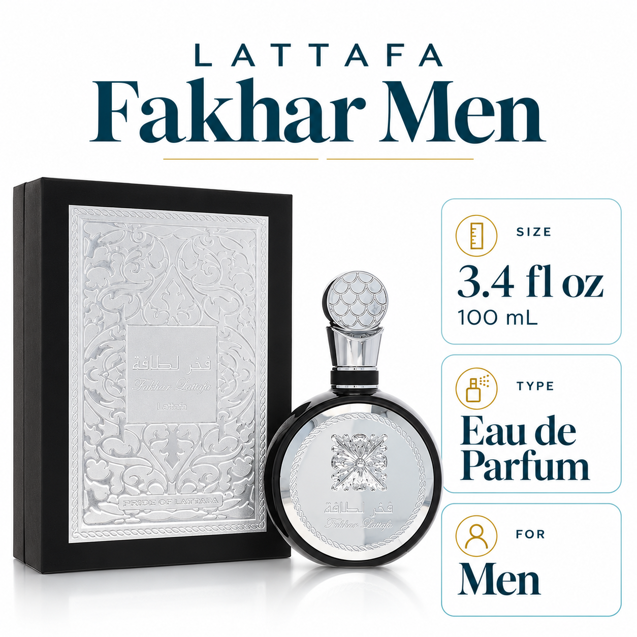 Fakhar by Lattafa 3.4 Oz Eau De Parfum for Men