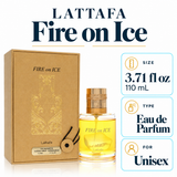 Fire On Ice by Lattafa 3.71 Oz Eau De Parfum Spray In Box for Men