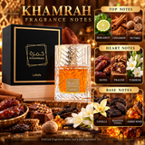Khamrah by Lattafa 3.4 Oz Eau De Parfum Spray for Unisex