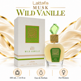 Musk Wild Vanille Thameen Collection by Lattafa 3.4 Oz Eau De Parfum Spray In Box for Women