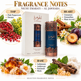 Niche Emarati Al Jawhara by Lattafa 3.4 Oz Eau De Parfum for Men