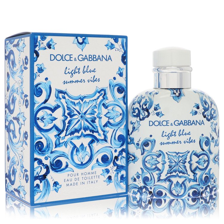 D & G Light Blue Summer Vibes By Dolce & Gabbana 4.2 Oz Eau De Toilette Spray For Men In Box