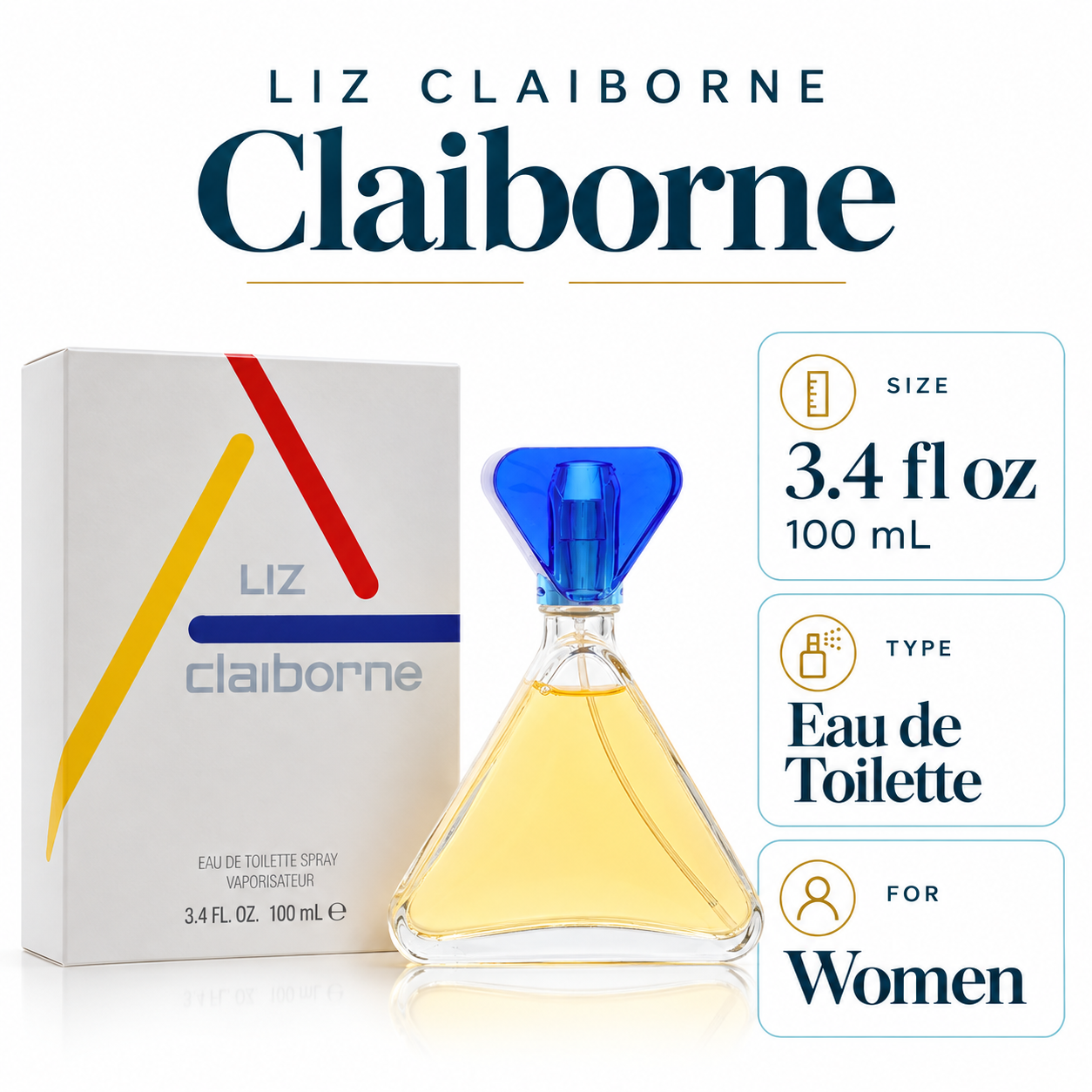 Liz Claiborne by Liz Claiborne 3.4 Oz Eau De Toilette Spray In Box for Women