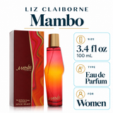 Mambo by Liz Claiborne 3.4 Oz Eau De Parfum Spray for Women