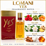 Lomani Yes by Lomani 3.3 Oz Eau De Toilette Spray for Men