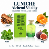Alchemi Vitality by Luniche 3.4 Oz Eau De Parfum Spray In Box for Unisex