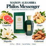 Philos Messenger by Maison Alhambra 3.4 Oz Eau De Parfum for Men