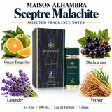 Sceptre Malachite by Lattafa 3.4 Oz Eau De Parfum for Men
