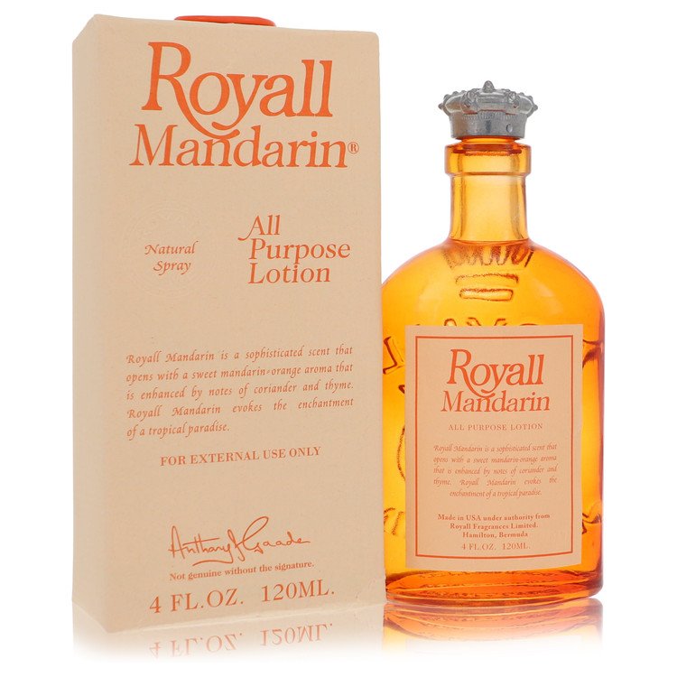 Royall Mandarin by Royall Fragrances 4 Oz All Purpose Lotion / Cologne for Men