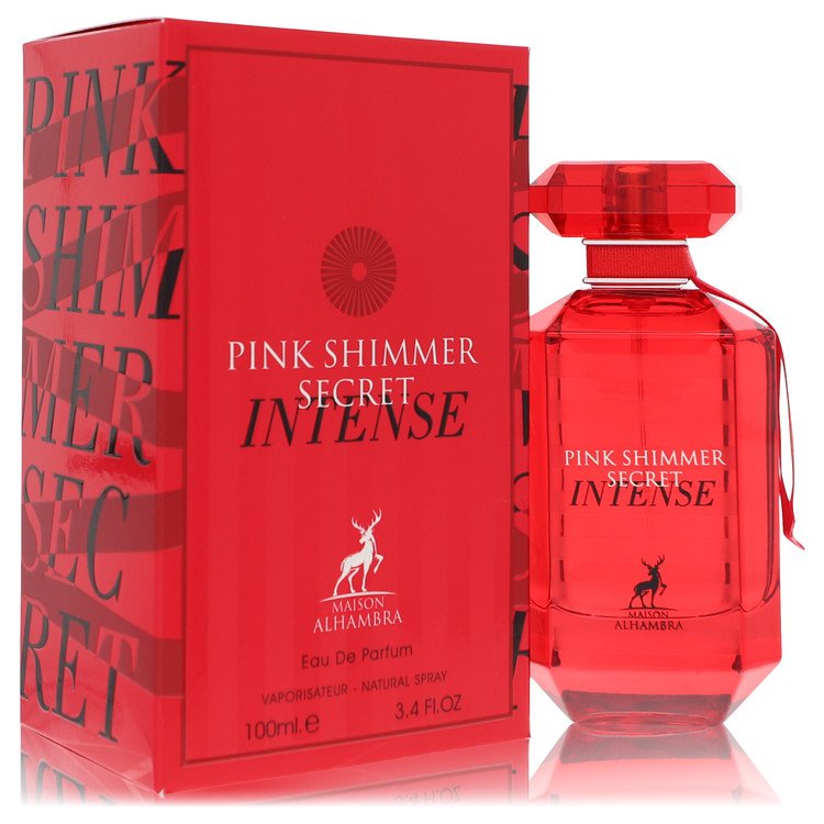 Maison Alhambra Pink Shimmer Secret Intense by Maison Alhambra 3.4 Oz Eau De Parfum Spray for Women